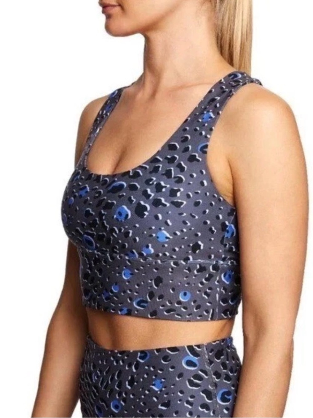 Betsey Johnson NWT Glacial Leopard Workout Set - Picture 2 of 7